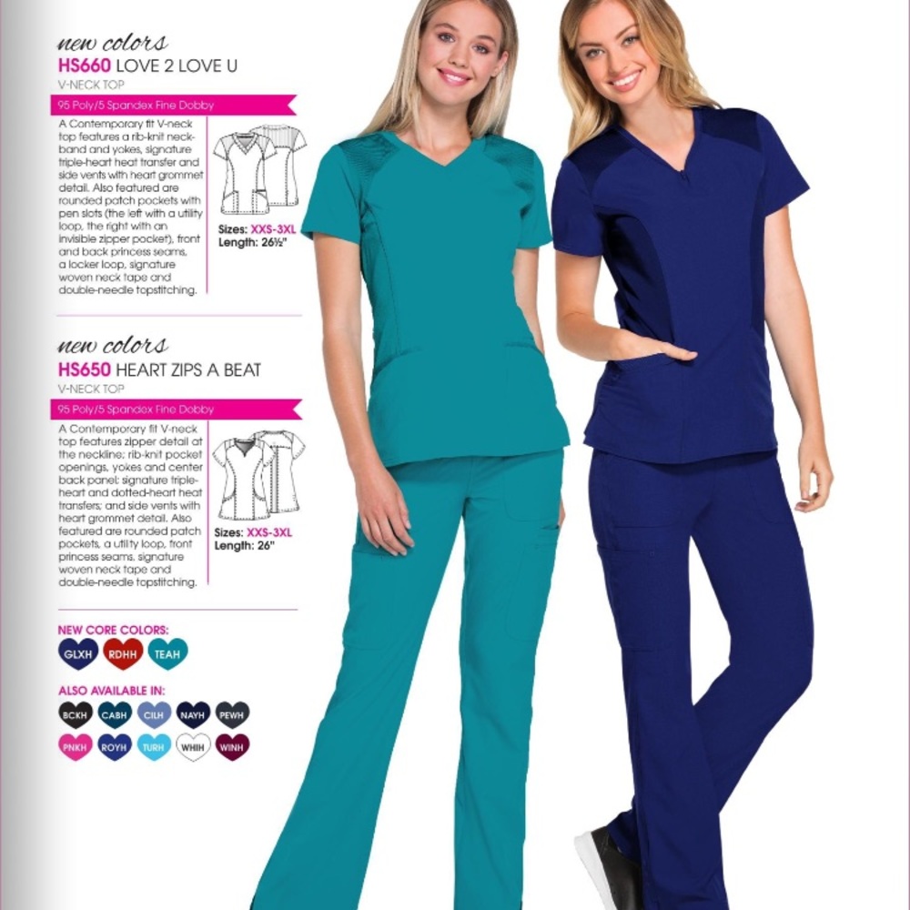 HeartSoul Scrubs in Hunter Green